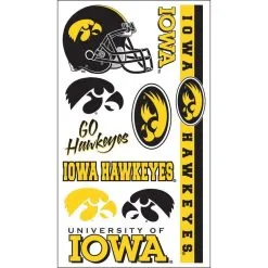 Iowa Hawkeyes Tattoos 10ct