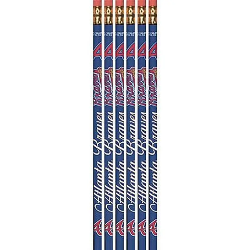 Atlanta Braves Pencils 6ct