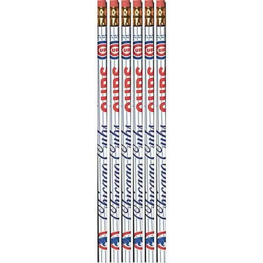 Chicago Cubs Pencils 6ct
