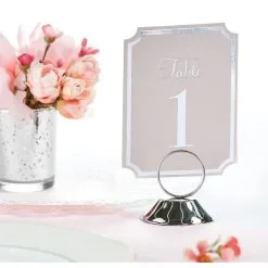 Silver Place Card Holder