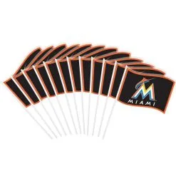 Miami Marlins Mini Flags 12ct