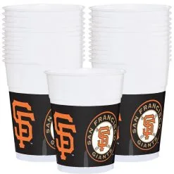 San Francisco Giants Plastic Cups 25ct