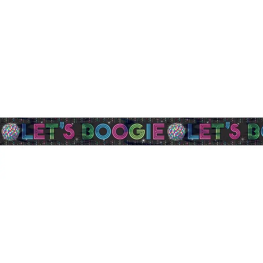 Disco 70s Foil Banner