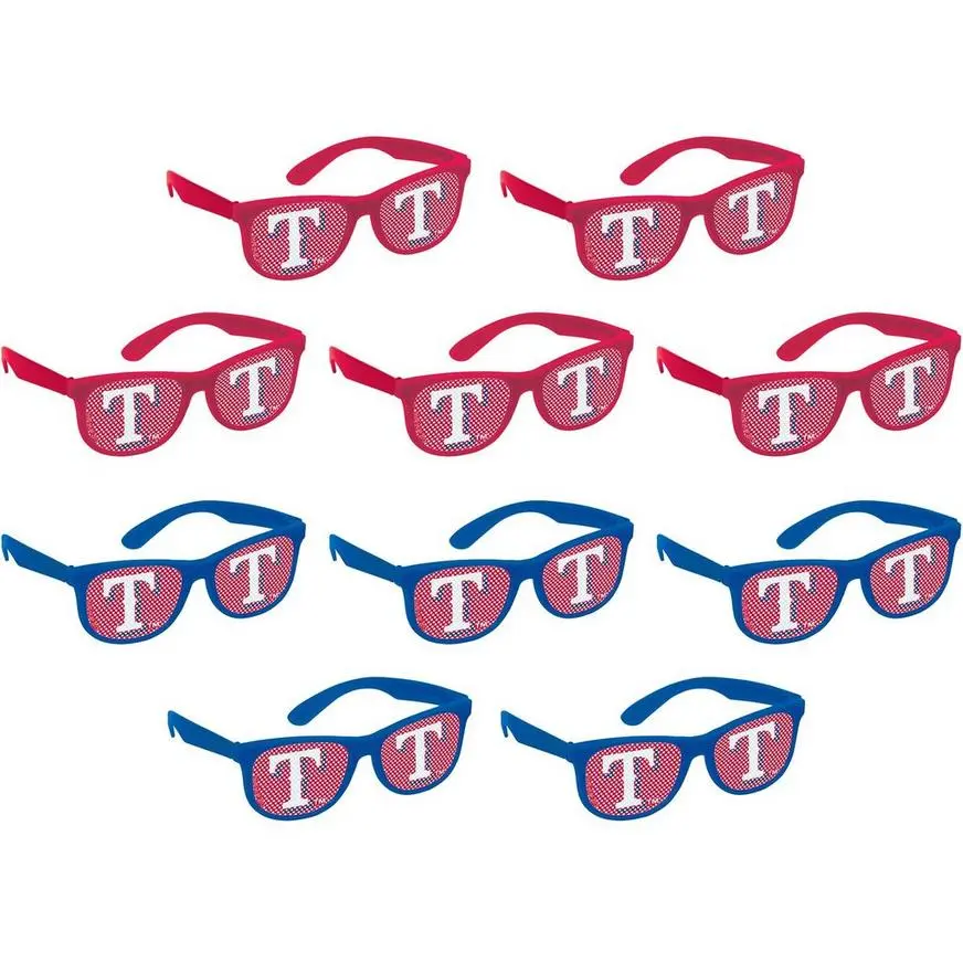 Texas Rangers Printed Glasses 10ct