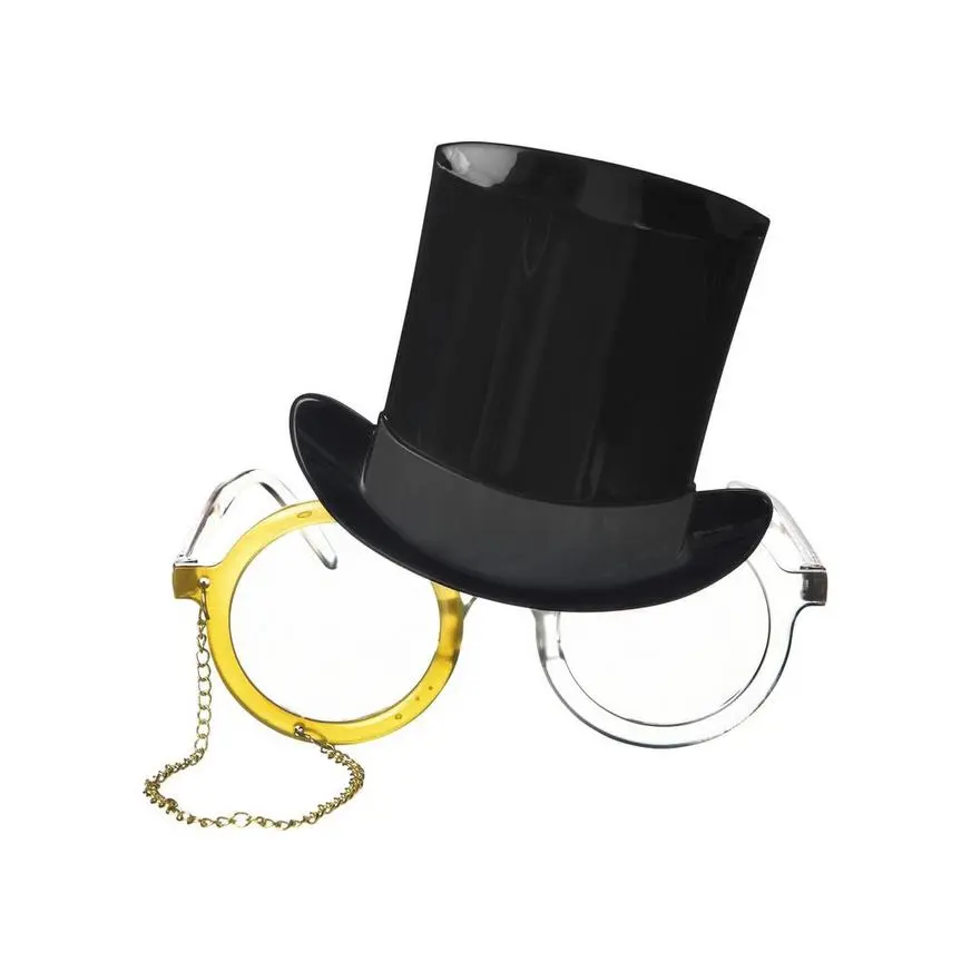 Top Hat & Monocle Glasses