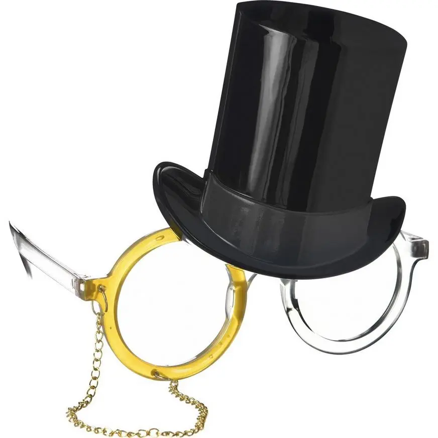 Top Hat & Monocle Glasses - Image 2