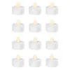 White Tealight Flameless LED Candles 12ct