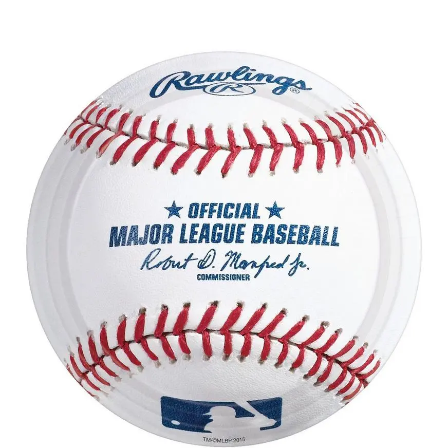 MLB Baseball Paper Dessert Plates, 7in, 8ct