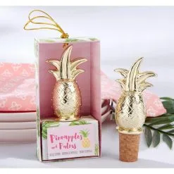 Gold Pineapple Bottle Stopper