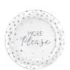 More Please Premium Plastic Dessert Plates 20ct