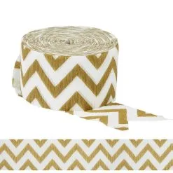 Gold Chevron Streamer