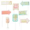 AMSCAN Sparkling Pink Bridal Shower Photo Booth Kit 21pc