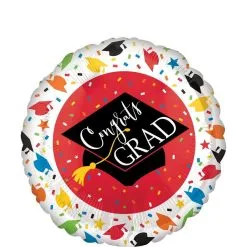 Confetti Caps Balloon, 17in