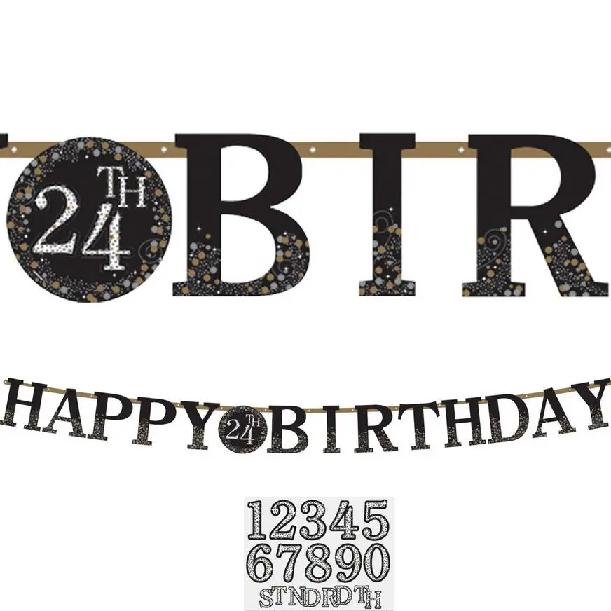 Sparkling Celebration Happy Birthday Banner Kit