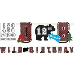 Little Lumberjack Birthday Banner Kit