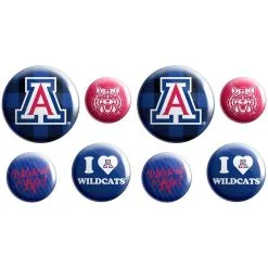 Arizona Wildcats Buttons 8ct