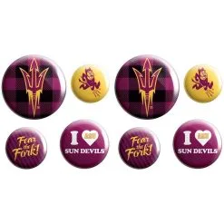 Arizona State Sun Devils Buttons 8ct