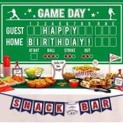 Baseball Buffet Decorating Kit 13pc