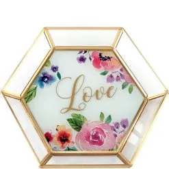 Lillian Rose Floral Love Trinket Dish