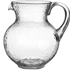 Clear Hammered Margarita Pitcher