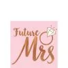 Blush & Rose Gold Future Mrs. Beverage Napkins 16ct