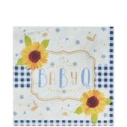 Party City Baby Q Baby Shower Lunch Napkins 16ct