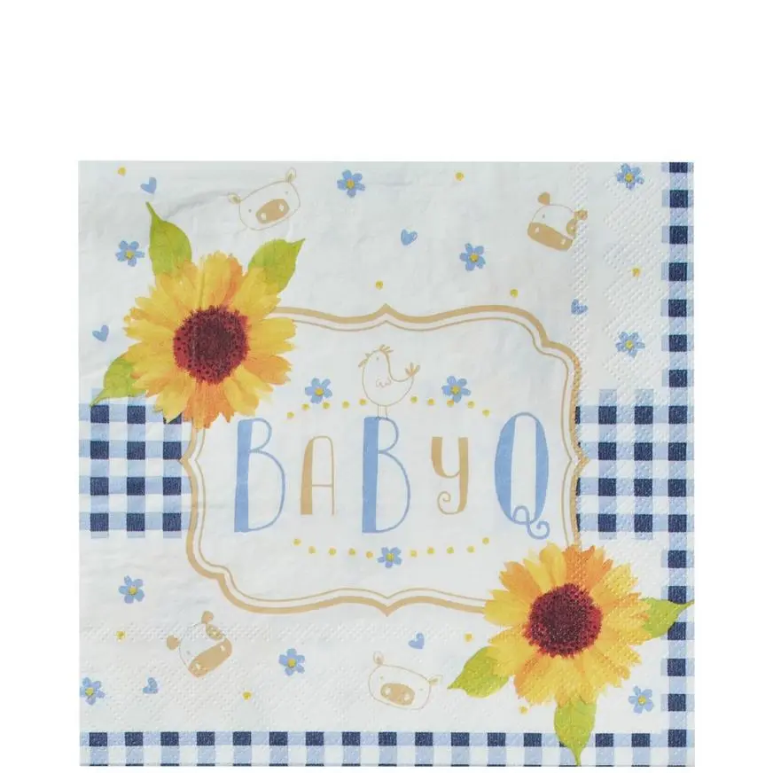 Party City Baby Q Baby Shower Lunch Napkins 16ct