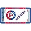 Texas Rangers License Plate Frame With Decals 3pc
