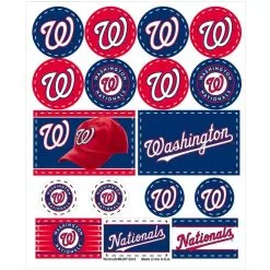 Washington Nationals Stickers 1 Sheet