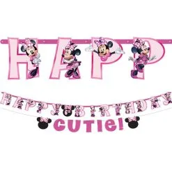 Minnie Mouse Forever Personalized Birthday Banner Kit 2ct