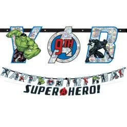 Marvel Powers Unite Personalized Birthday Banner Kit 2ct