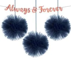 Navy & Rose Gold Always & Forever Decorating Kit