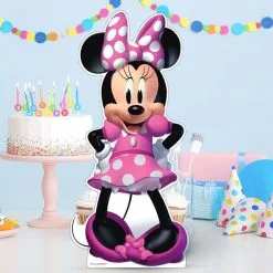 None Minnie Mouse Forever Centerpiece Cardboard Cutout, 18in