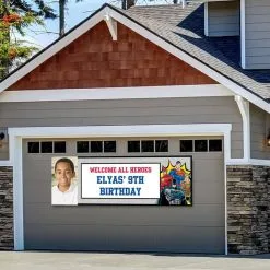 Custom Justice League Heroes Unite Photo Horizontal Banner