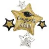 Prismatic Congrats Grad Sparkle Cluster Balloon, 35in