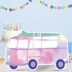 Festival Fun Van Centerpiece Cardboard Cutout, 18in X 11in