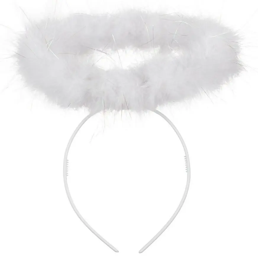AMSCAN White Feather Heavenly Angel Costume Accessory Kit - Image 2