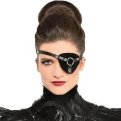 AMSCAN Domineering Faux Leather & Metal Eye Patch