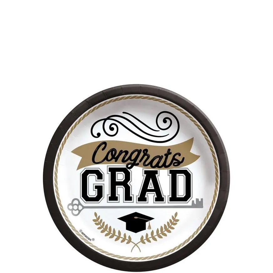 Party City Achievement Is Key Graduation Party Tableware Kit For 50 Guests - Image 2