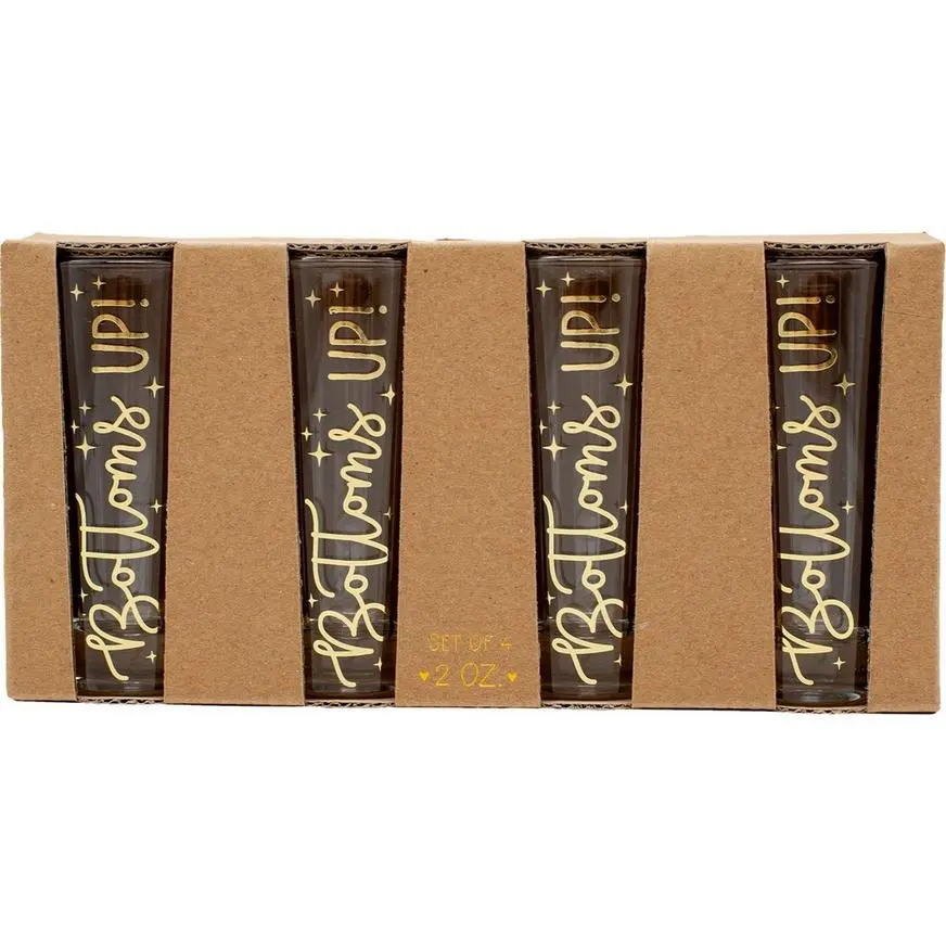 Bottoms Up Shot Glasses, 2oz, 4ct - Image 2