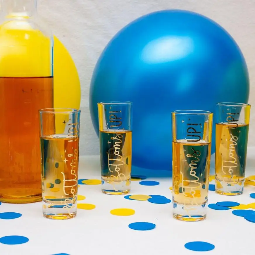 Bottoms Up Shot Glasses, 2oz, 4ct - Image 3