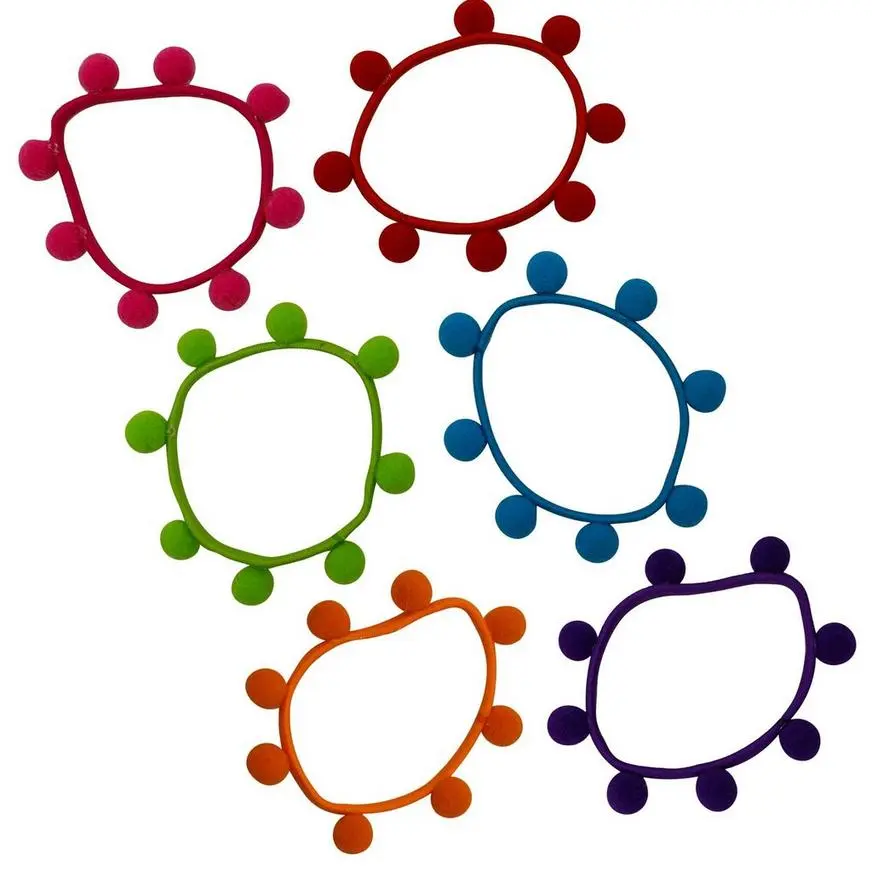 Pom-Pom Band Drink Markers, 6ct - Image 2