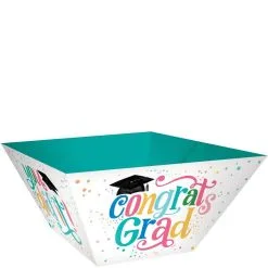 Follow Your Dreams Graduation Cardstock Serving Bowls, 11in, 3ct