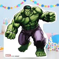 Hulk In Action Centerpiece Cardboard Cutout, 18in - Avengers