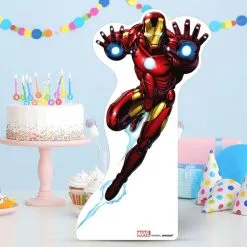 Iron Man In Action Centerpiece Cardboard Cutout, 18in - Avengers