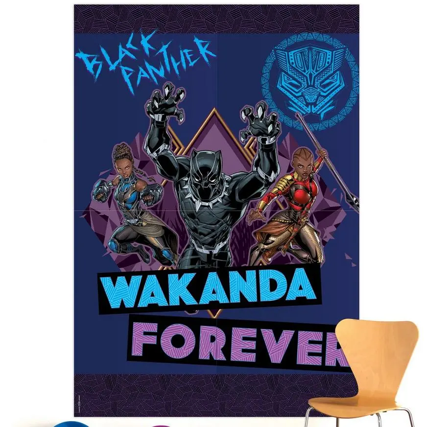 Black Panther Wakanda Forever Scene Scetter With Photo Booth Props - Image 2