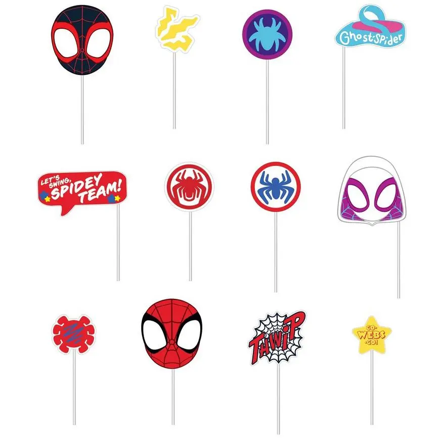 Spidey & His Amazing Friends Scene Setter With Photo Booth Props - Image 2