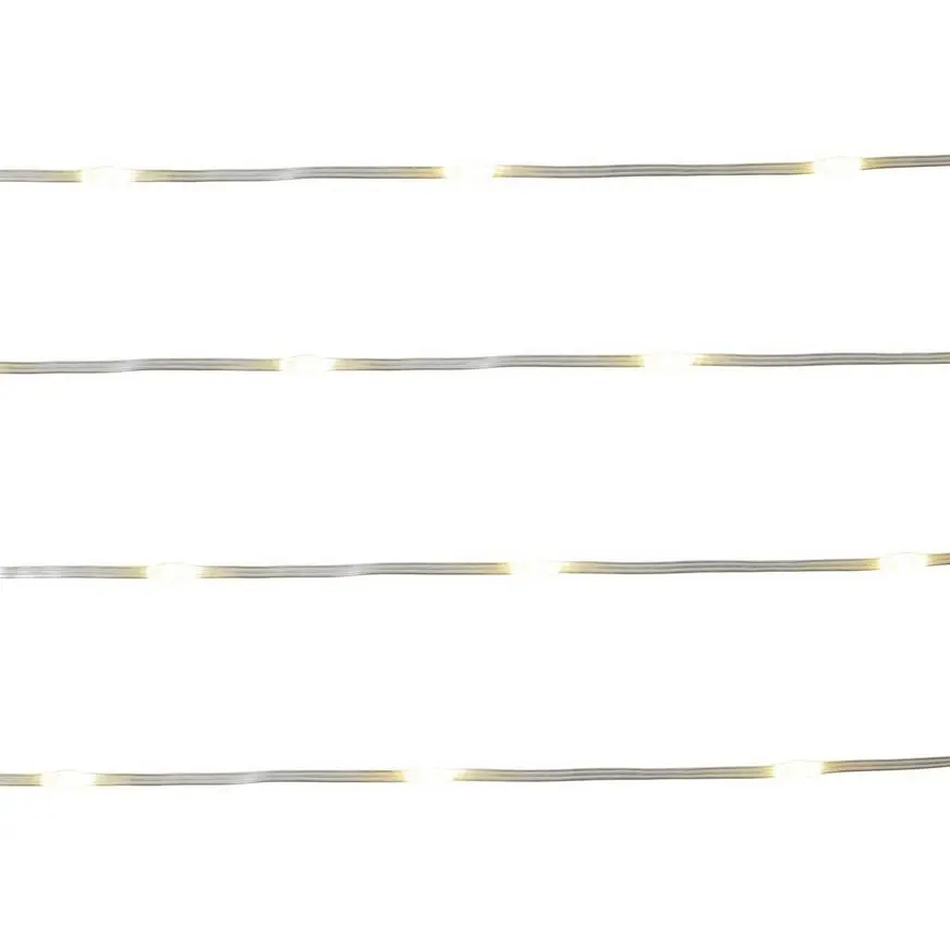 Warm White LED String Lights, 100 3mm Bulbs, 37ft - Image 2