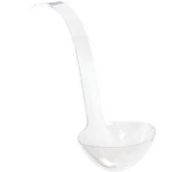 CLEAR Plastic Ladle, 11.5in, 5oz