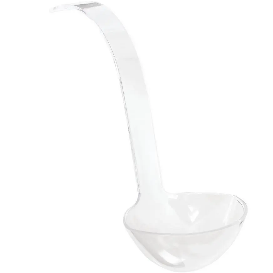 CLEAR Plastic Ladle, 11.5in, 5oz